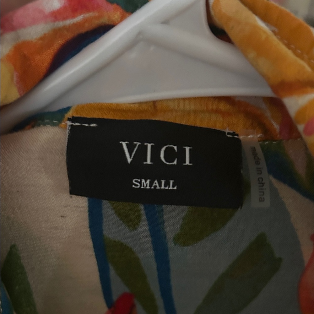 Vici Floral Women's Swim Coverup - Multicolor - Picture 2 of 3